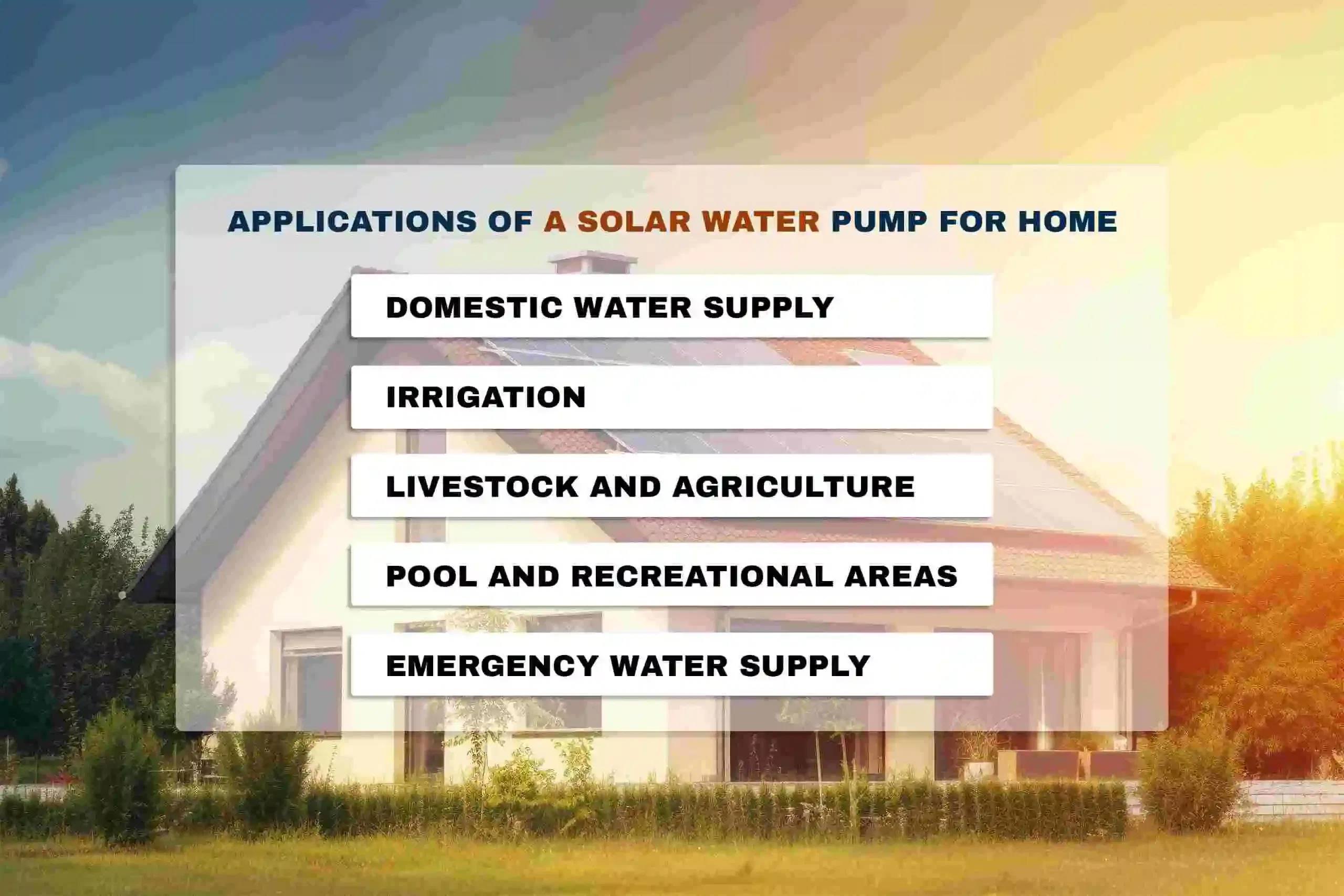 Solar Water Pump for Home