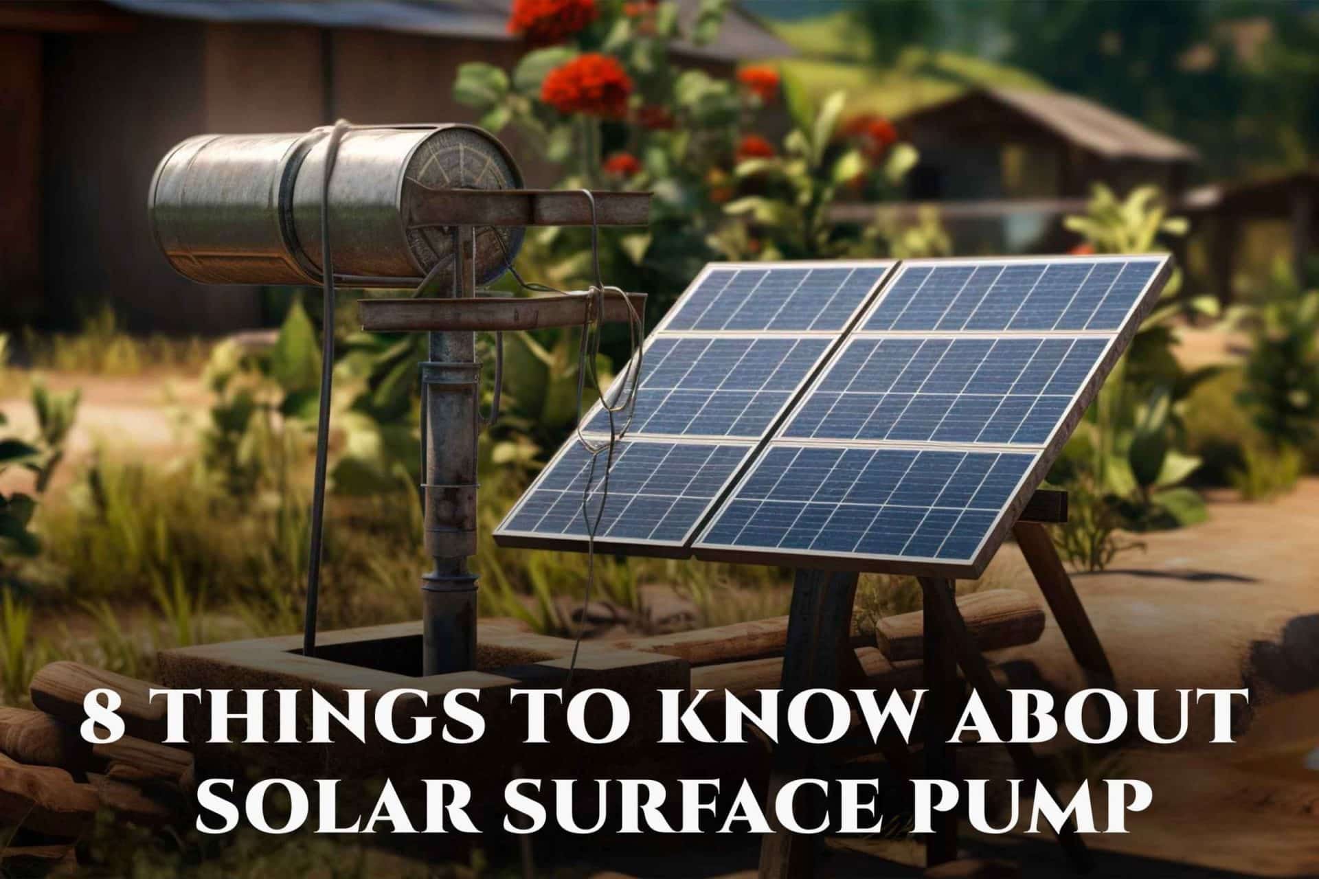 8 Things to Know About Solar Surface Pump