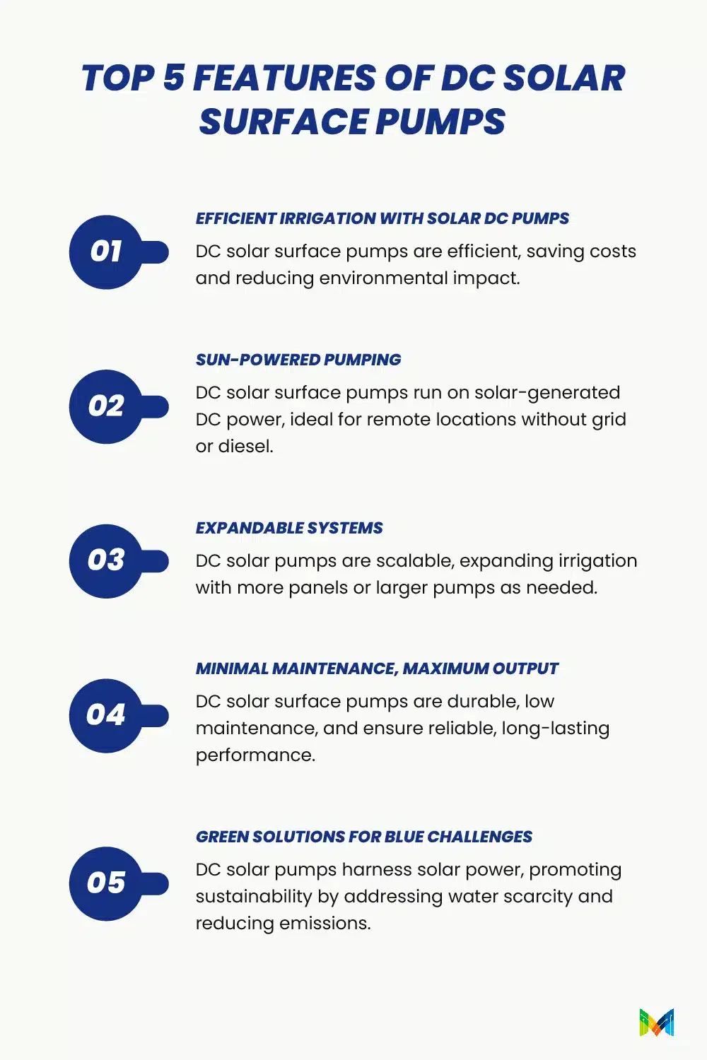 Features of DC Solar Surface Pump
