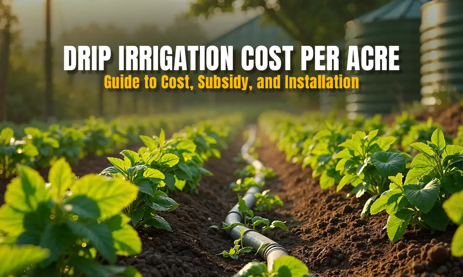 Drip Irrigation Cost per Acre: Guide to Cost, Subsidy and Installation