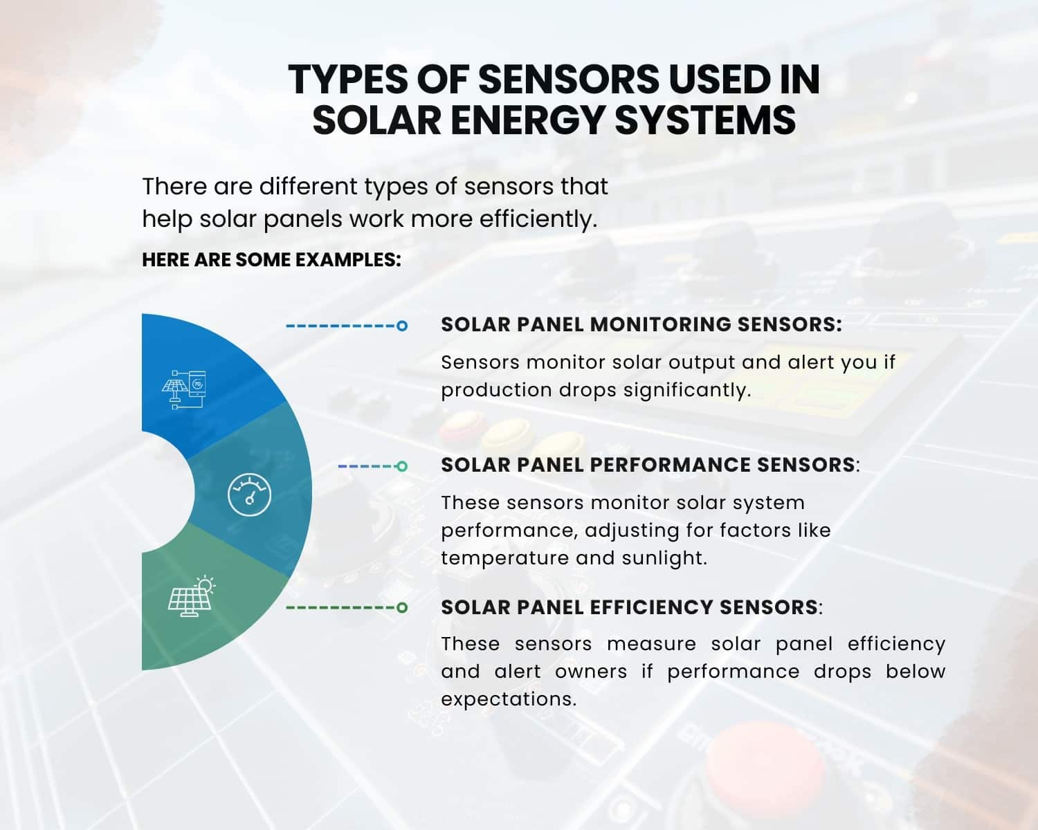solar panels have sensors