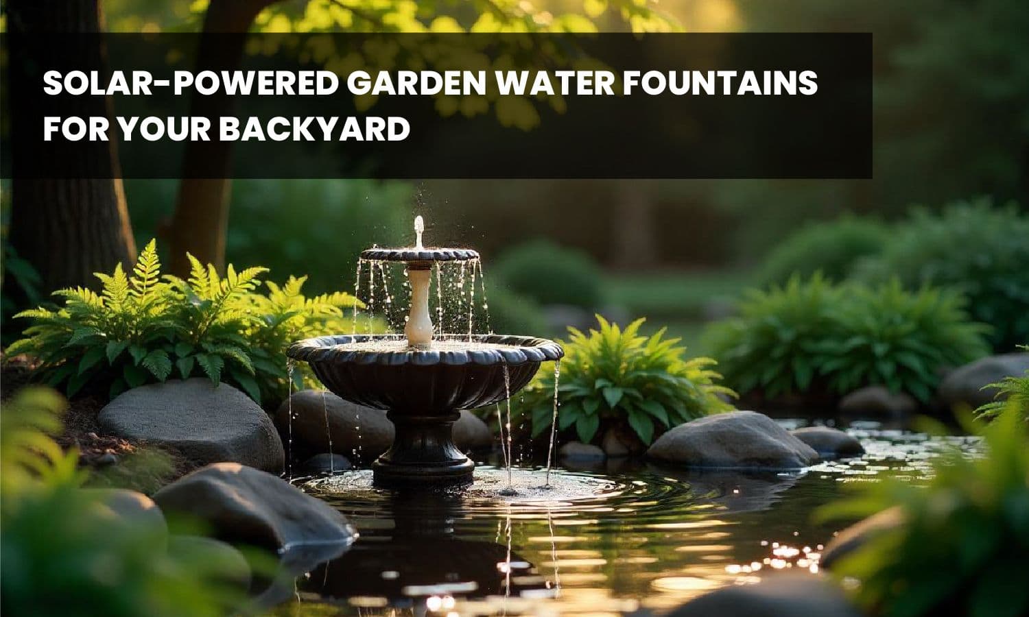 Solar-Powered Garden Water Fountains