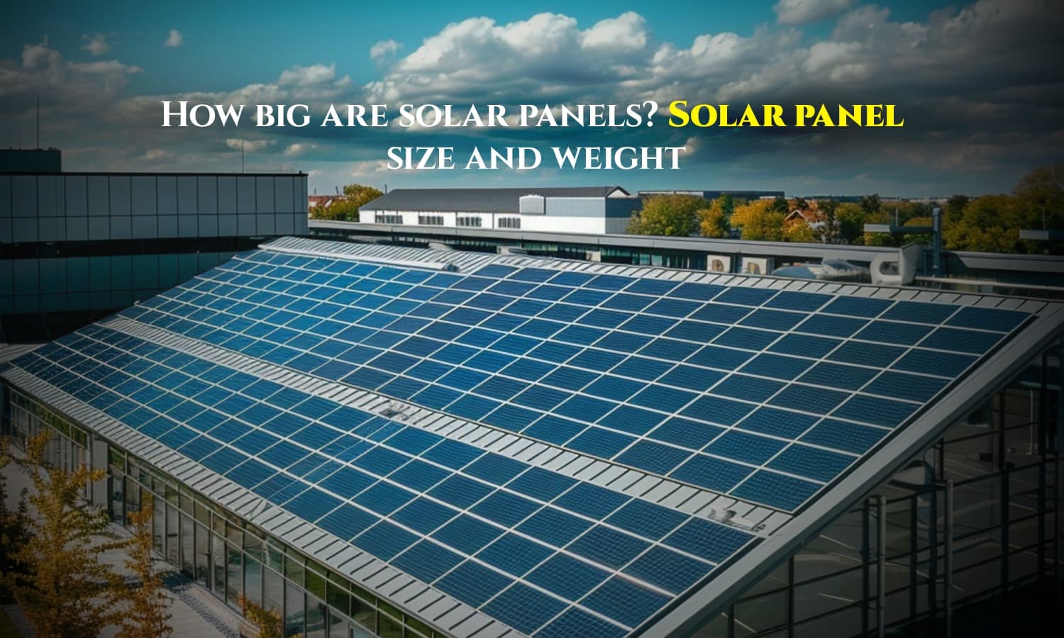 Solar panel size