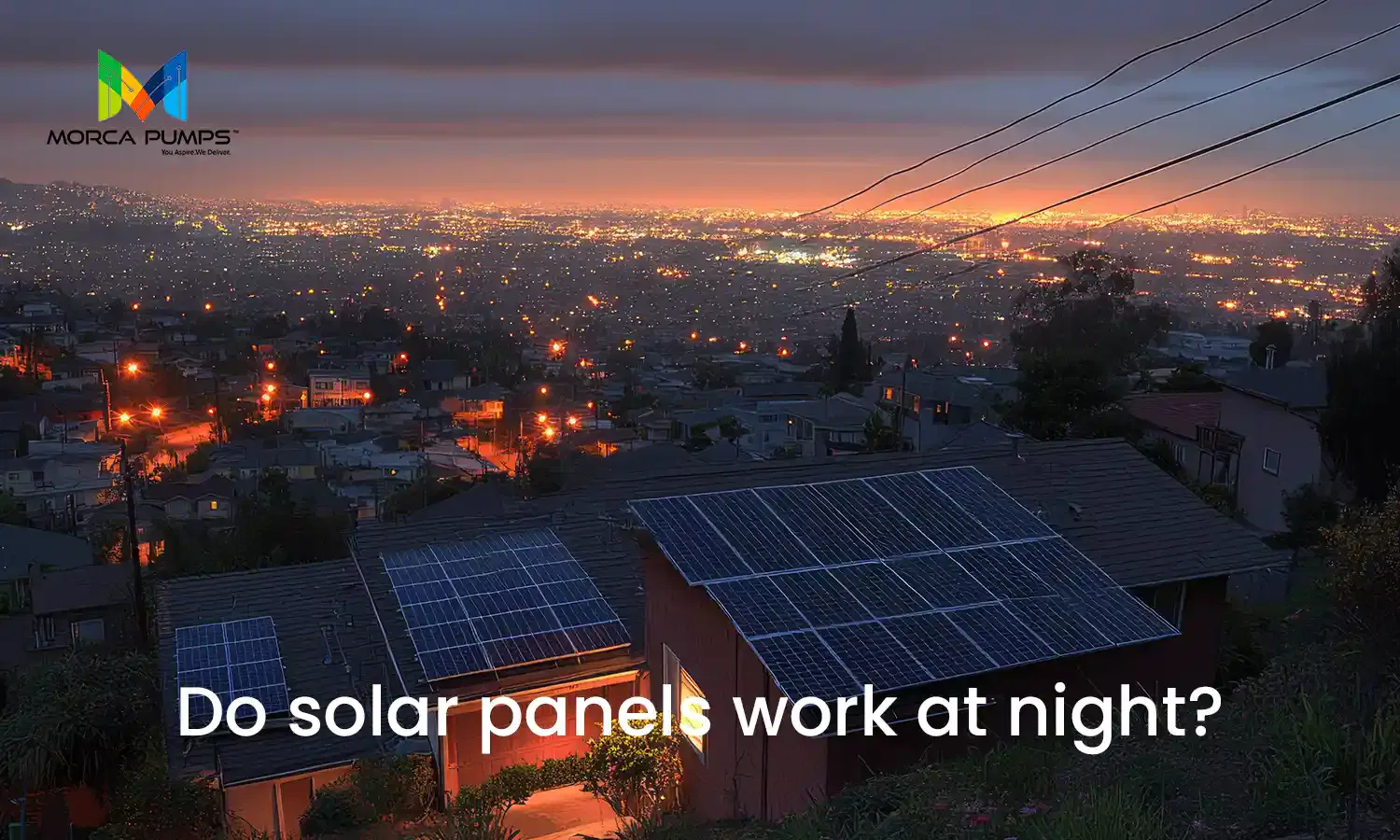 Do solar panels work at night?