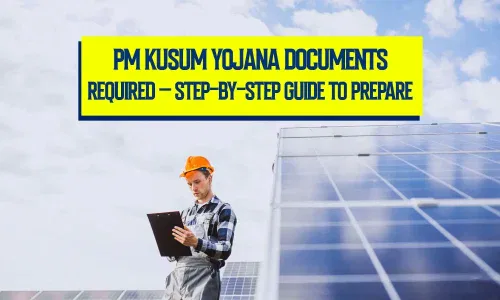 pm kusum yojana documents required