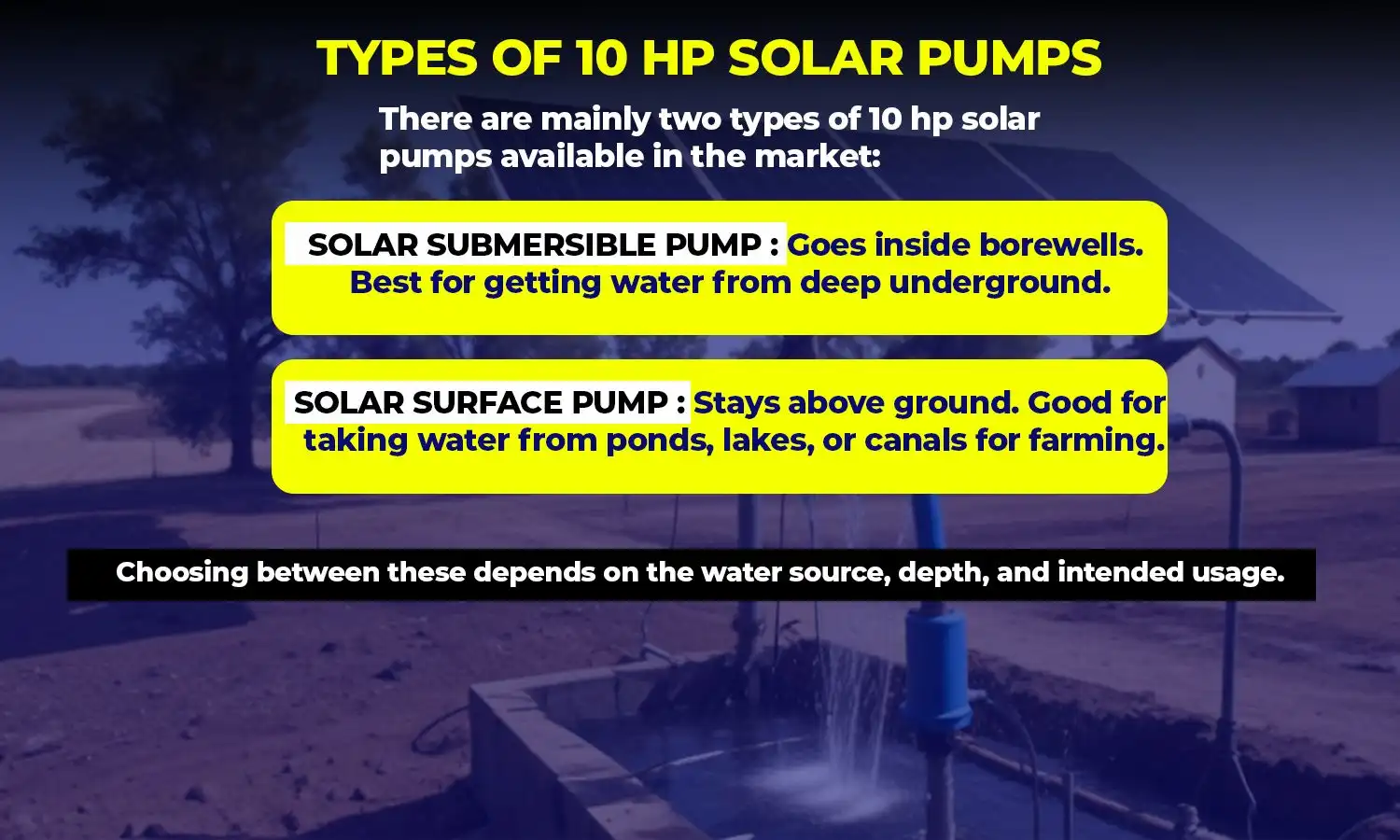 10 hp solar pump