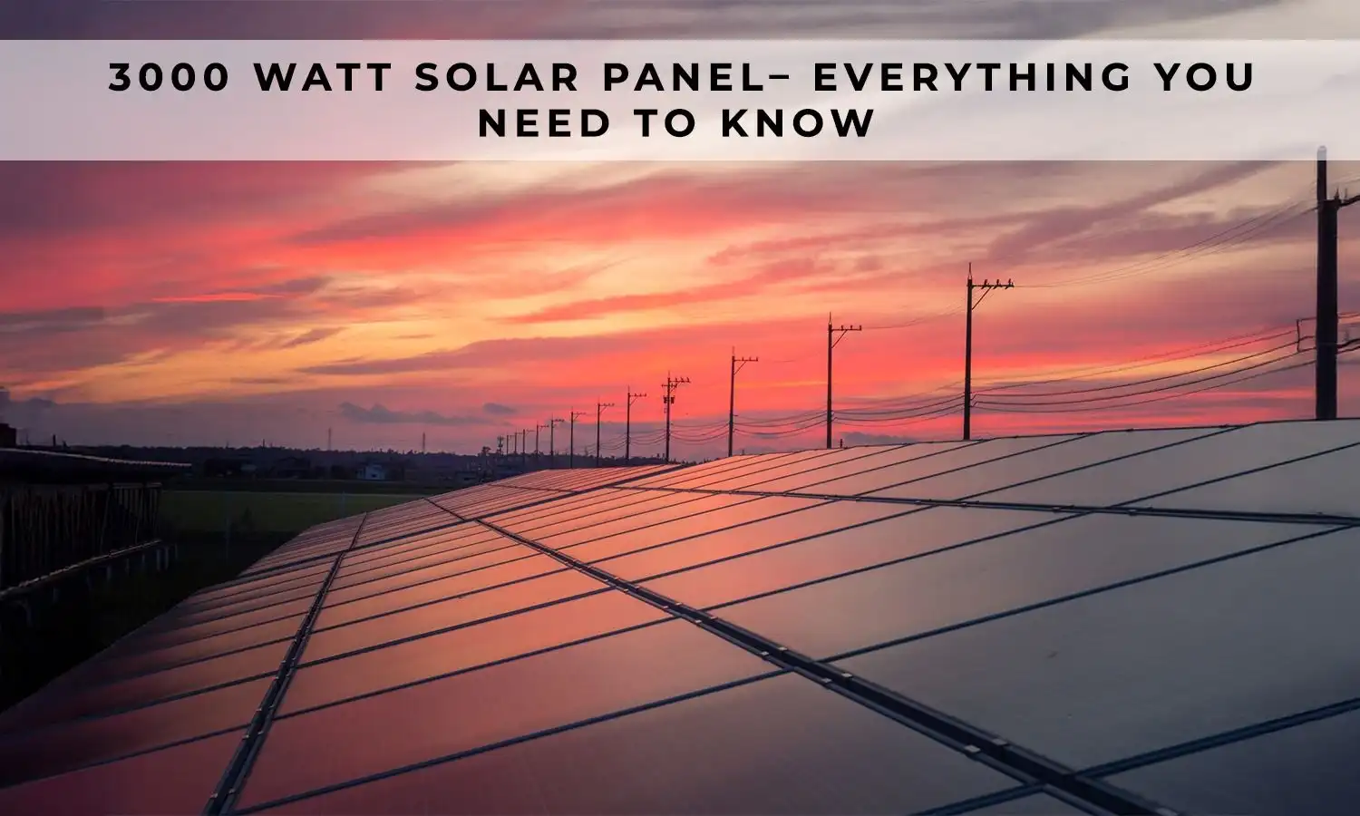 3000 Watt Solar Panel– Everything You Need To Know