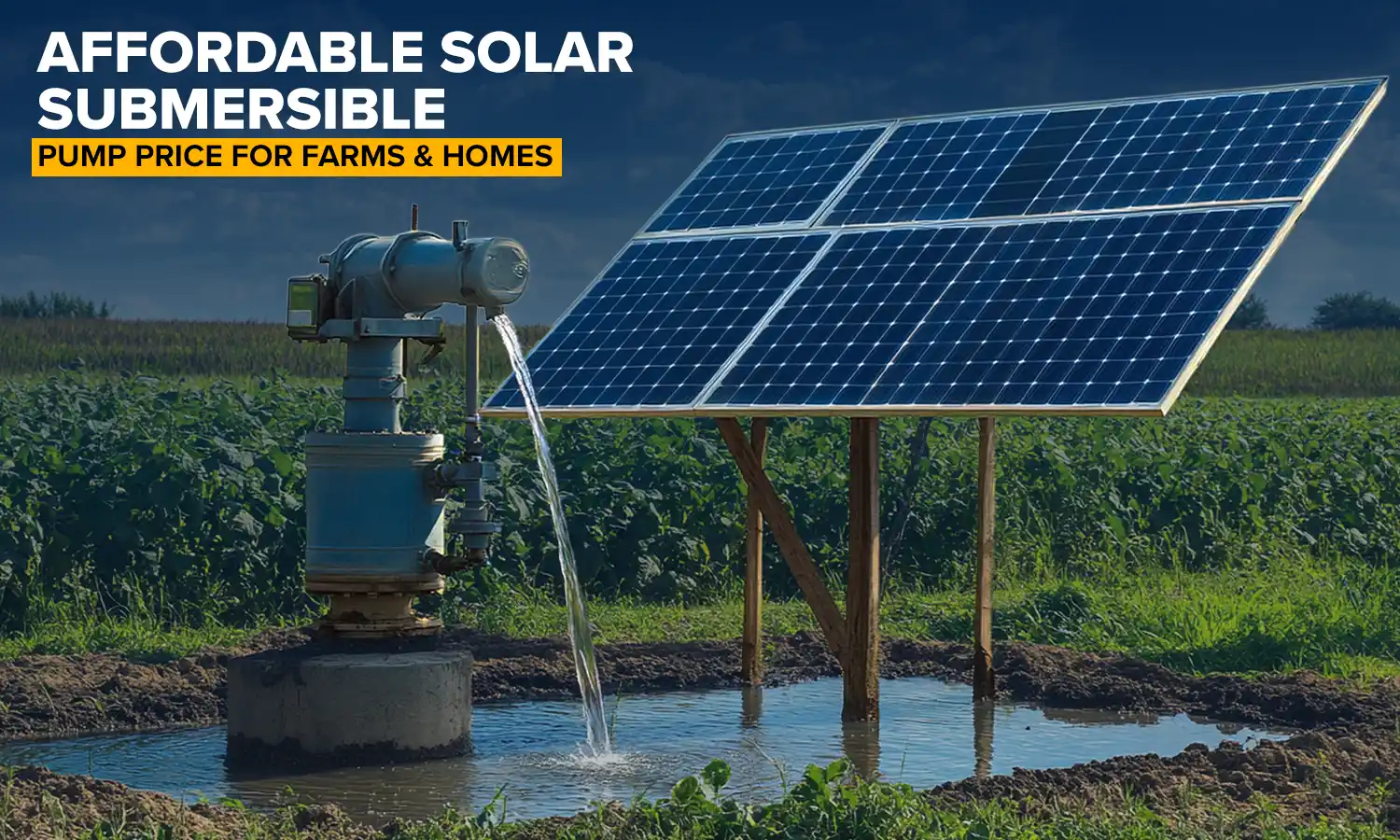 Affordable Solar Submersible Pump Price for Farms & Homes