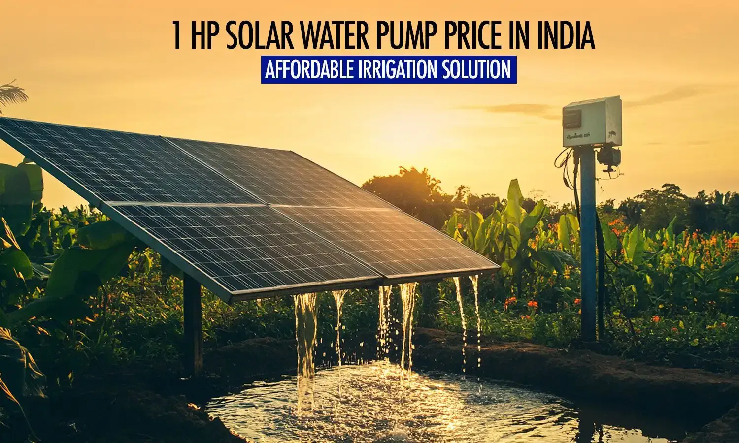 1 hp solar water pump price