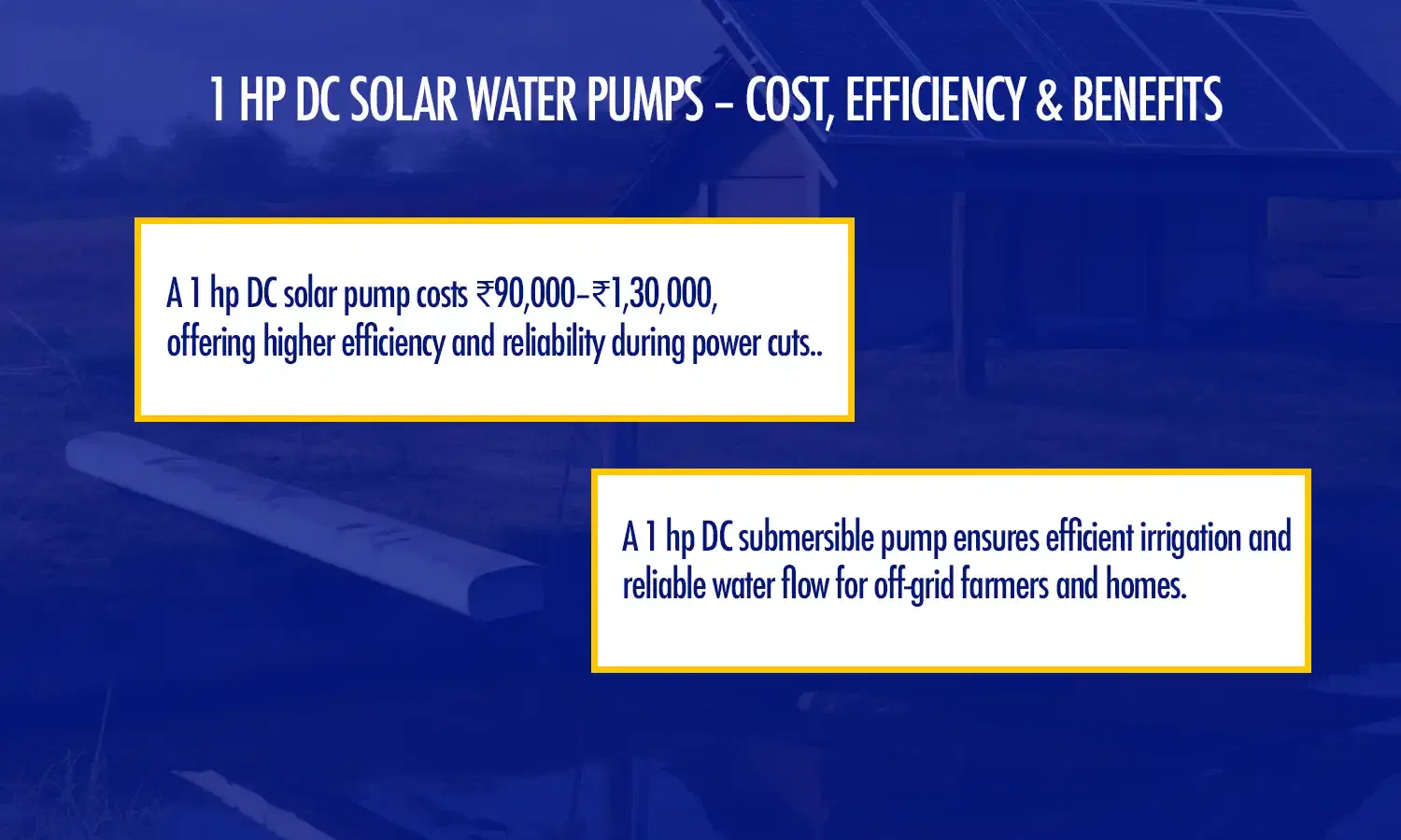1 hp solar water pump price