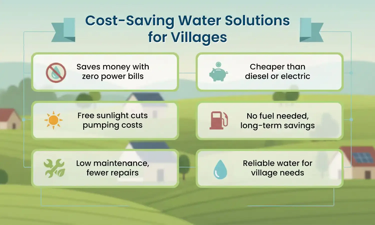 Solar Pumps for Village