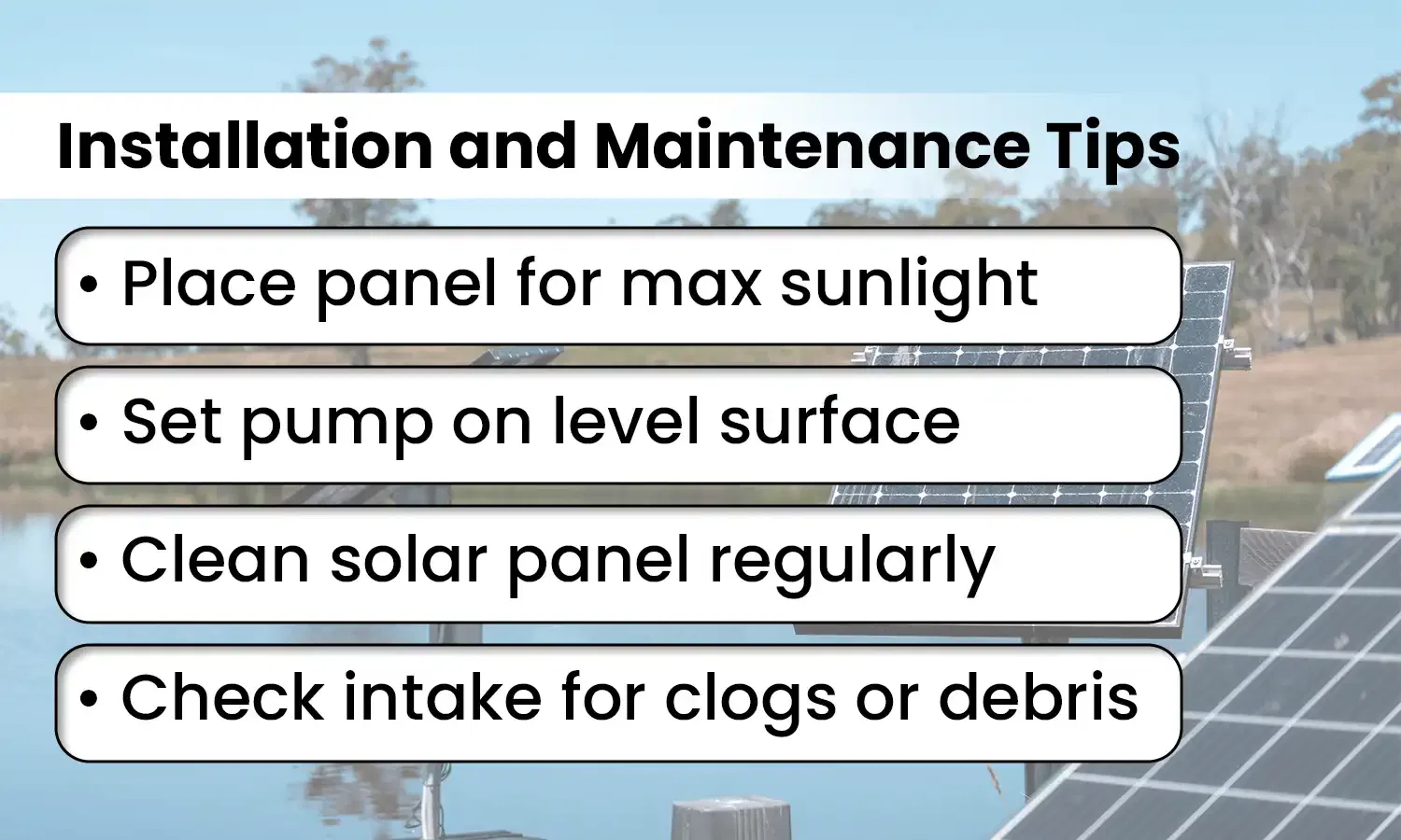 Solar Pump for Ponds