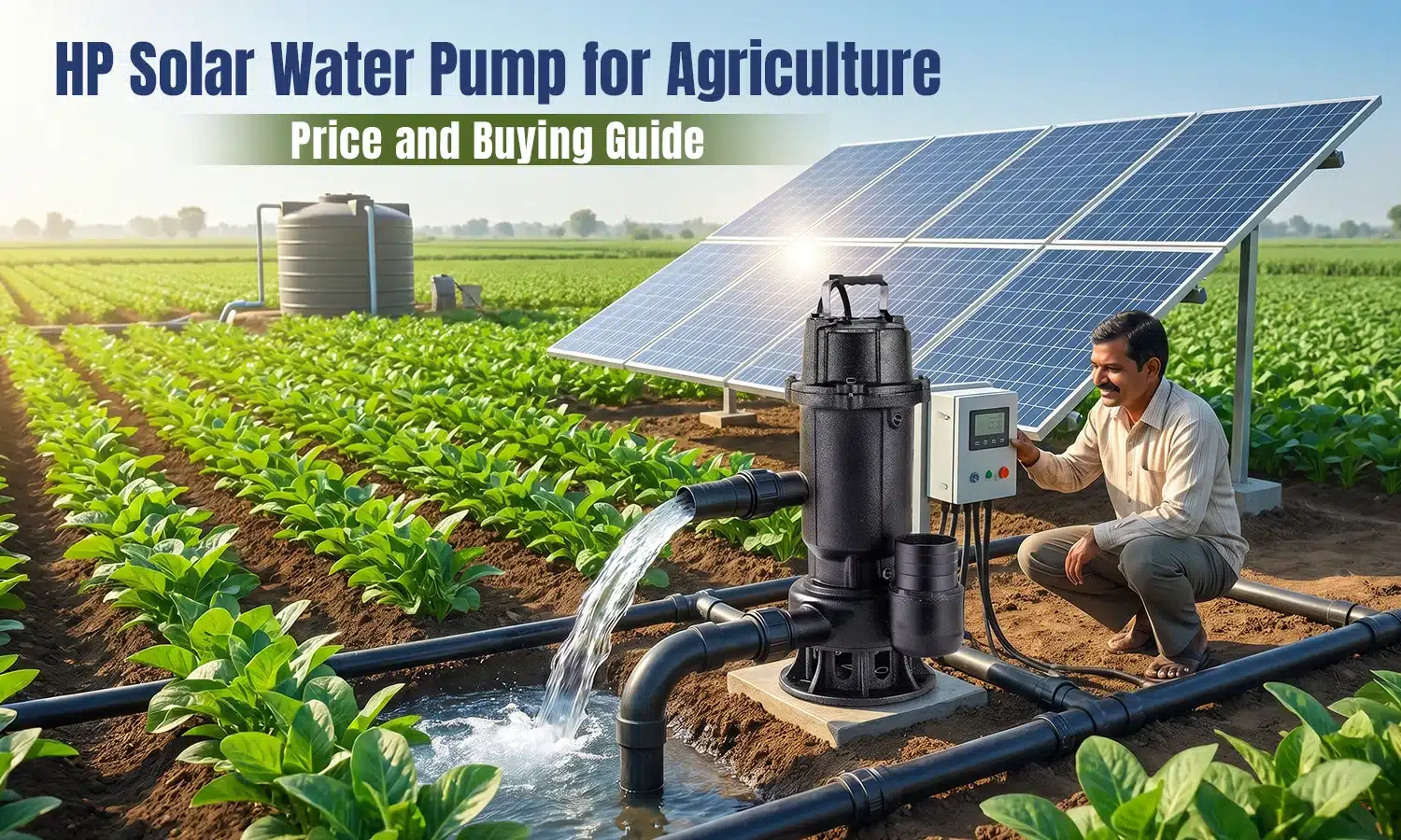 1 HP Solar Water Pump for Agriculture