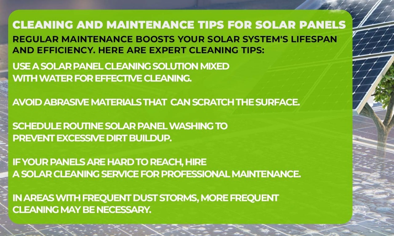 Clean solar panels for maximum energy efficiency and performance.